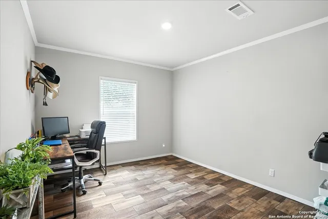 a workspace with a window