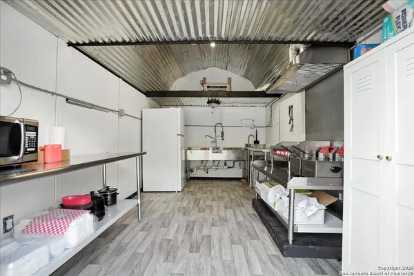 a view of a room with storage and utility