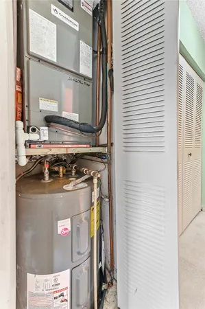 a close view of water heater