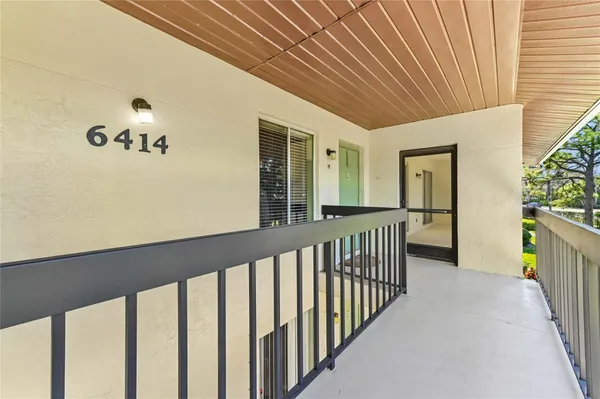 a view of a porch