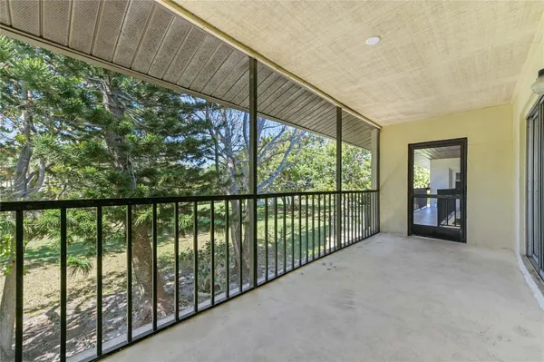 a view of a porch