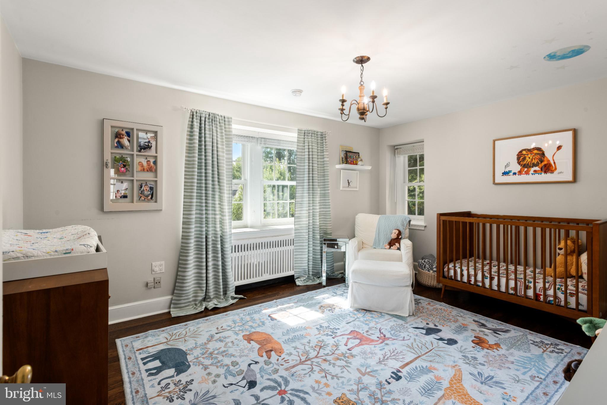 315 Caversham Road Bryn Mawr, PA 19010 - Photo 36 of 55 Charming nursery with playful animal motifs.