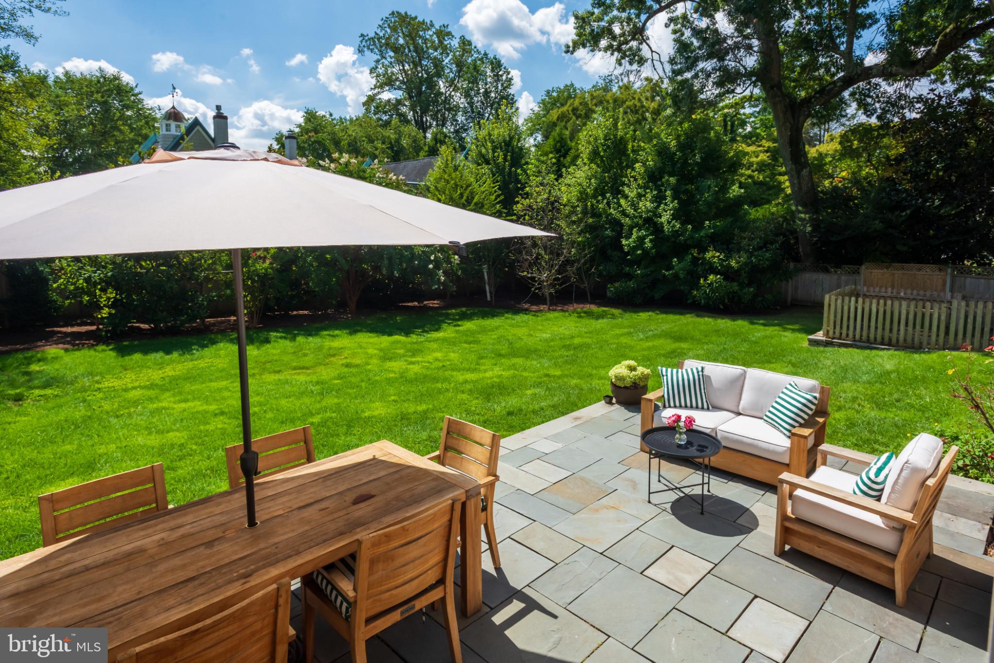 315 Caversham Road Bryn Mawr, PA 19010 - Photo 50 of 55 Sunny patio oasis with lush greenery.