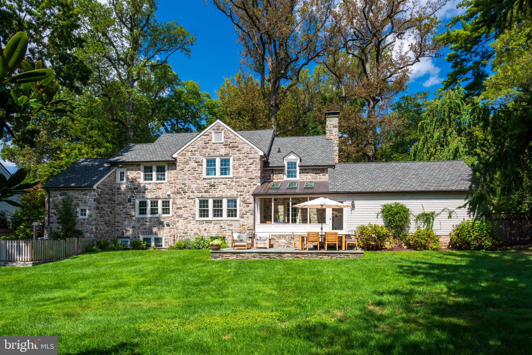 315 Caversham Road Bryn Mawr, PA 19010 - Photo 51 of 55 Charming stone home with lush green surroundings.