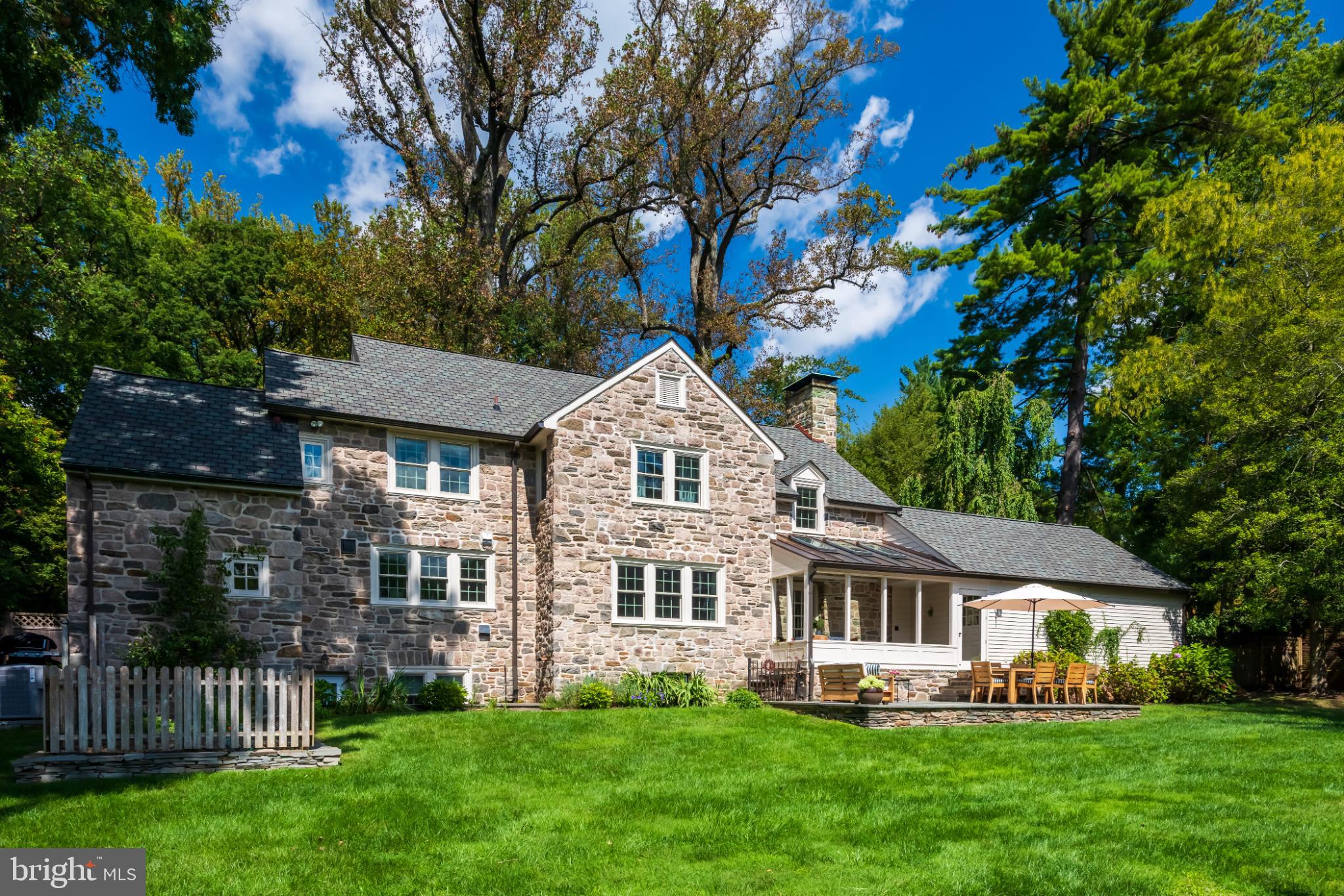 315 Caversham Road Bryn Mawr, PA 19010 - Photo 52 of 55 Charming stone home nestled in lush greenery.
