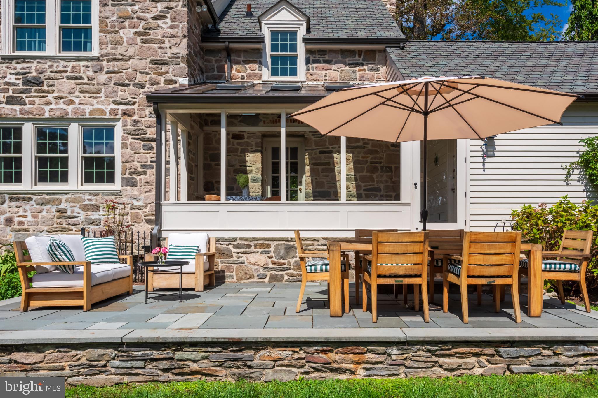 315 Caversham Road Bryn Mawr, PA 19010 - Photo 53 of 55 Charming stone patio with inviting outdoor dining.