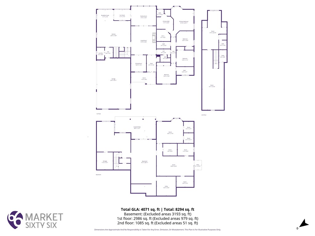603 Tamassee Ridge Way Salem, SC 29676 - Photo 38 of 46 Explore the comprehensive layout of this residence, detailing each floor for optimal understanding of its expansive design.