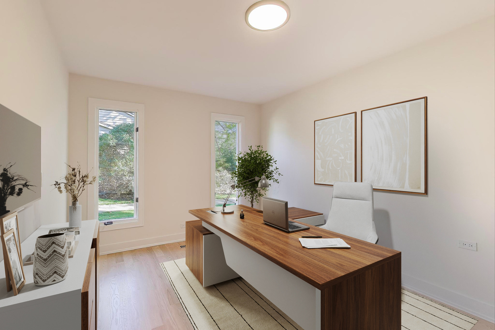 73 Augusta Drive Deerfield, IL 60015 - Photo 12 of 39 a view of a workspace with furniture and window