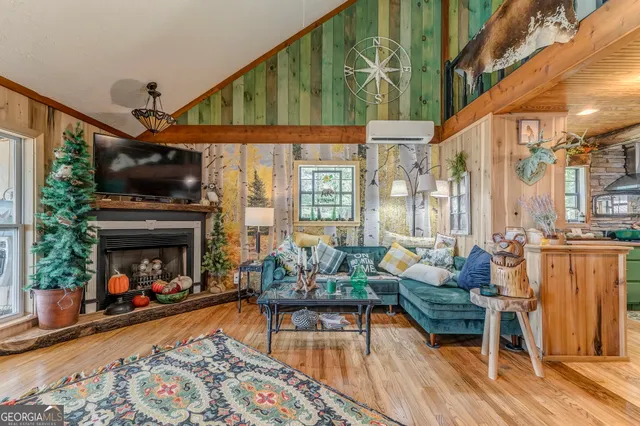a bathroom with a shower and a toilet