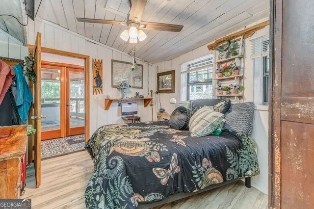 a house view with a garden space