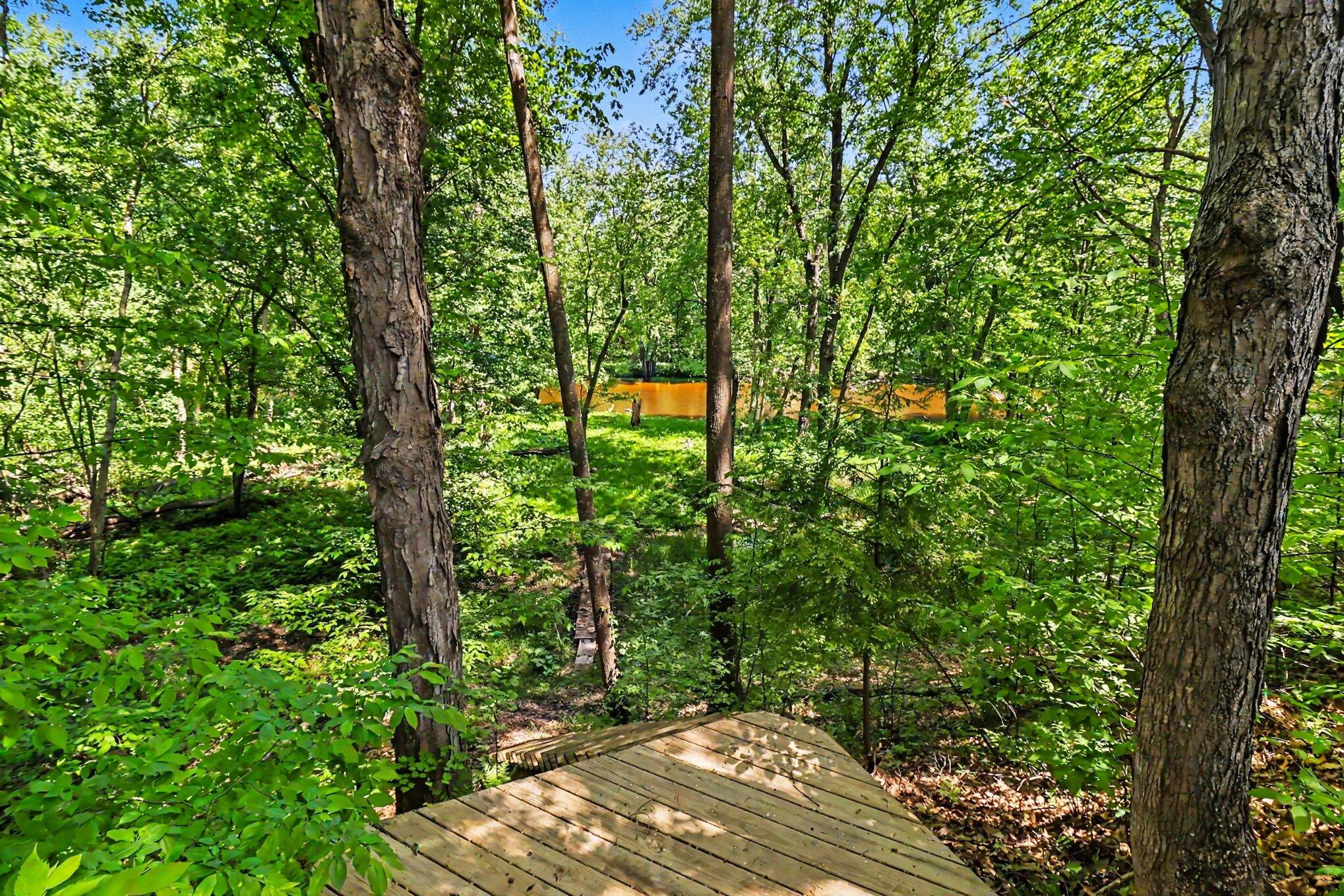 780 East Conrad Road Scottville, MI 49454 - Photo 29 of 34 River view from deck
