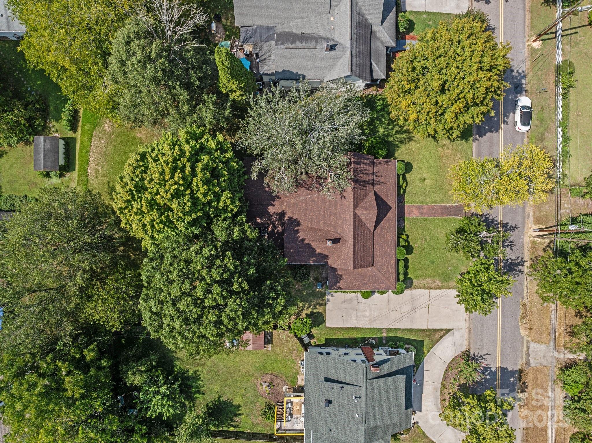 405 7th Street Spencer, NC 28159 - Photo 33 of 39 an aerial view of a house with a yard