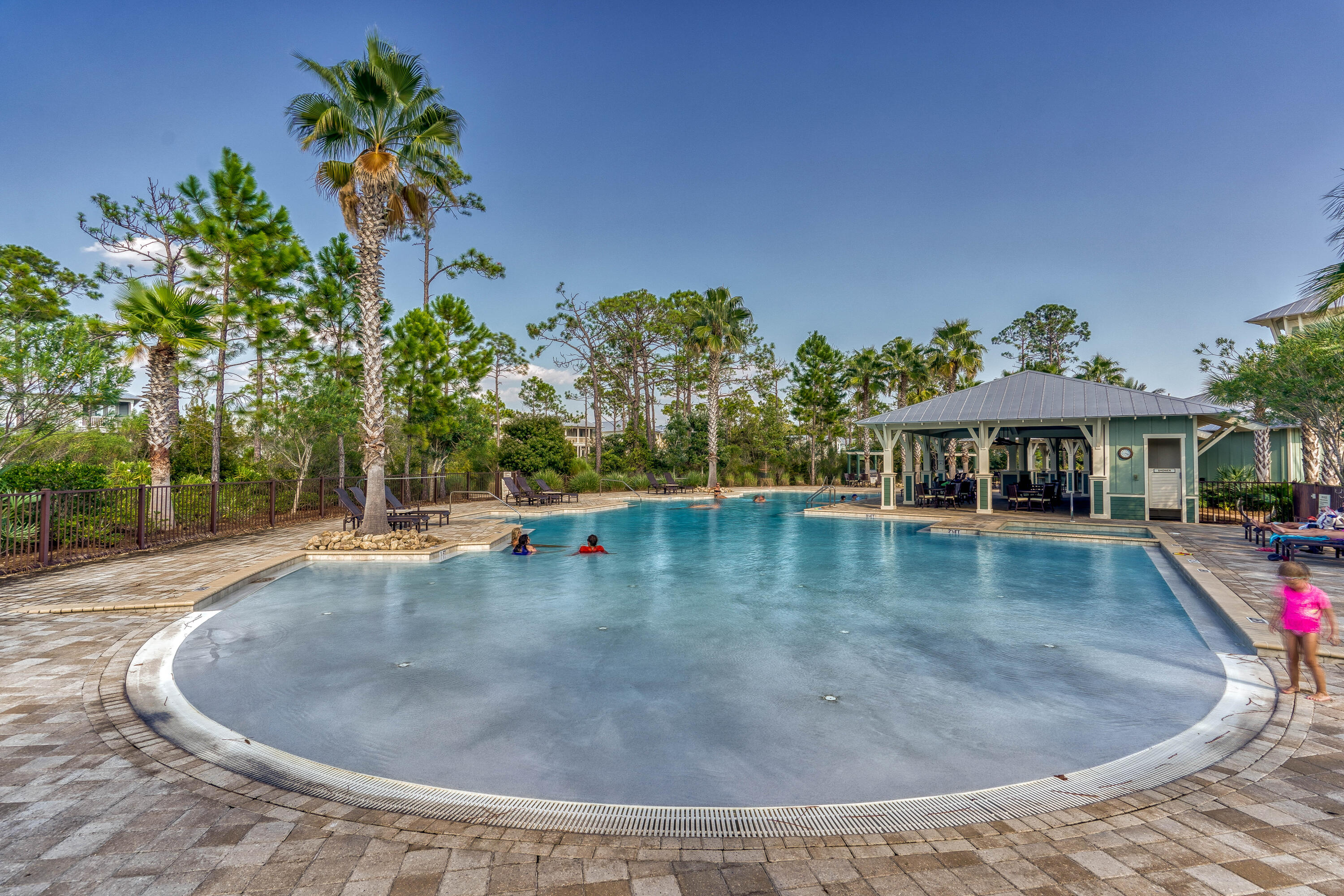 985 Sandgrass Boulevard Santa Rosa Beach, FL 32459 - Photo 45 of 65 a view of a swimming pool with a patio