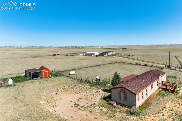 6240 Night Train Lane Yoder, CO 80864 - Photo 2 of 50 Bird's eye view with a rural view