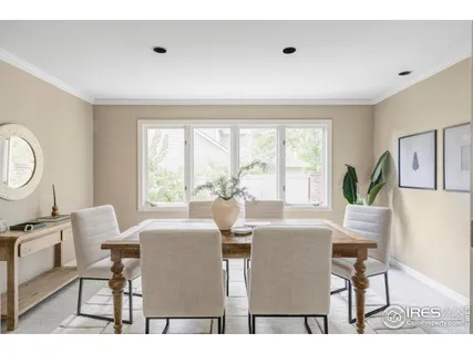 a workspace with furniture and a window