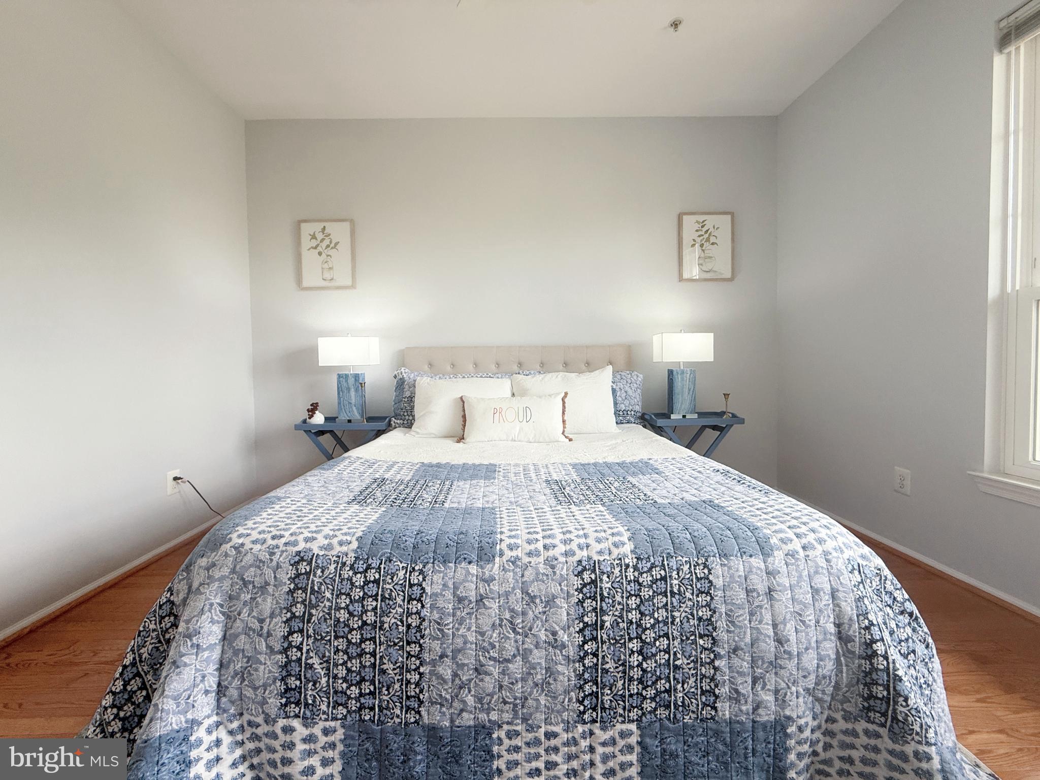 1530 Spring Gate Dr., Unit 9317 McLean, VA 22102 - Photo 21 of 55 Serene bedroom with calming blue tones.