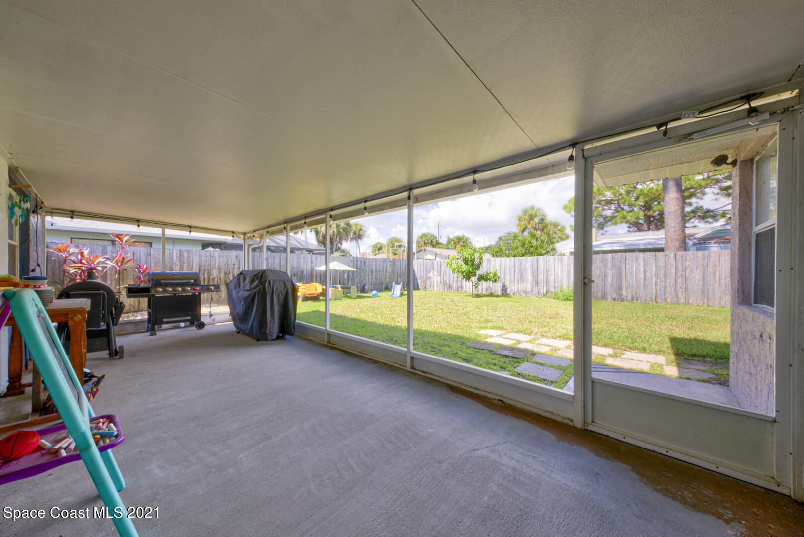 860 Croton Road Rockledge, FL 32955 - Photo 21 of 24 screened-in back porch