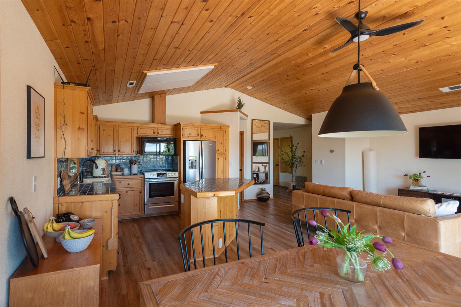 34075 Shaver Springs Road Auberry, CA 93602 - Photo 23 of 38 a living room with furniture and wooden floor