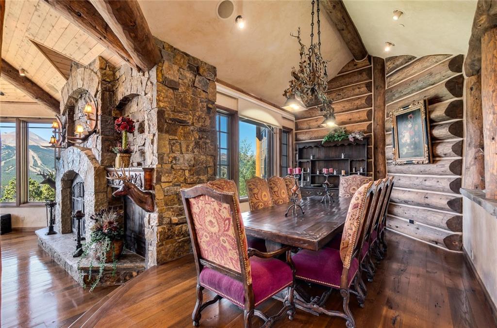 189 Juniata Circle Breckenridge, CO 80424 - Photo 11 of 35 a view of a dining room with furniture and chandelier