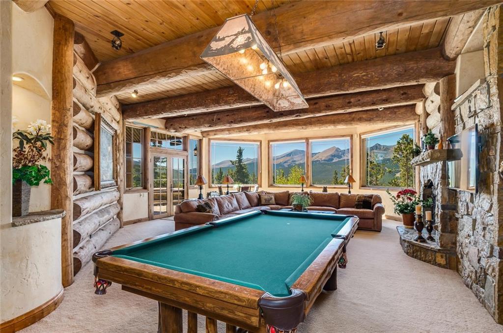 189 Juniata Circle Breckenridge, CO 80424 - Photo 24 of 35 a room with pool table and windows