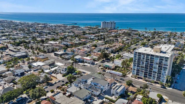 an aerial view of multiple house