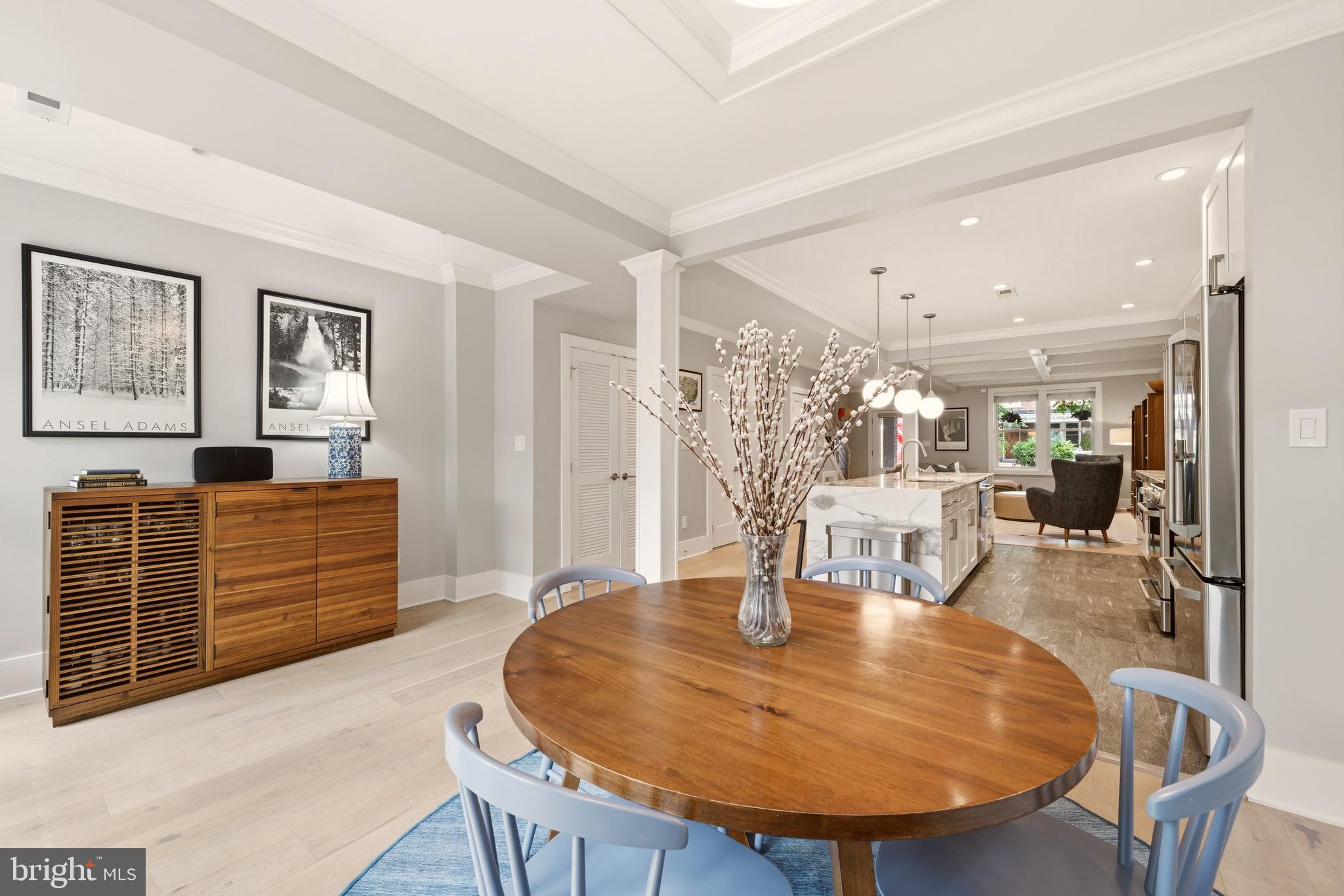 1705 Bay Street Southeast Washington, DC 20003 - Photo 9 of 29 a dining room with furniture and wooden floor