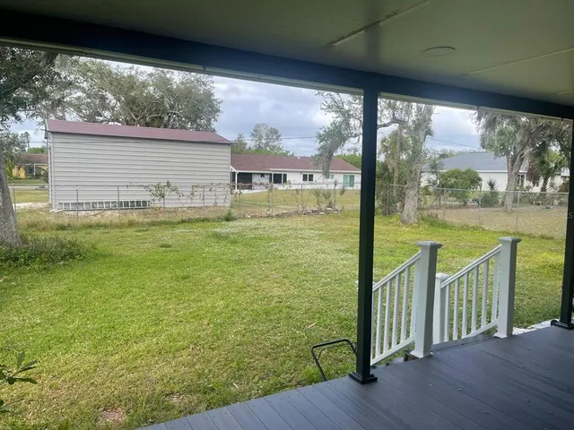 a view of ocean from a balcony
