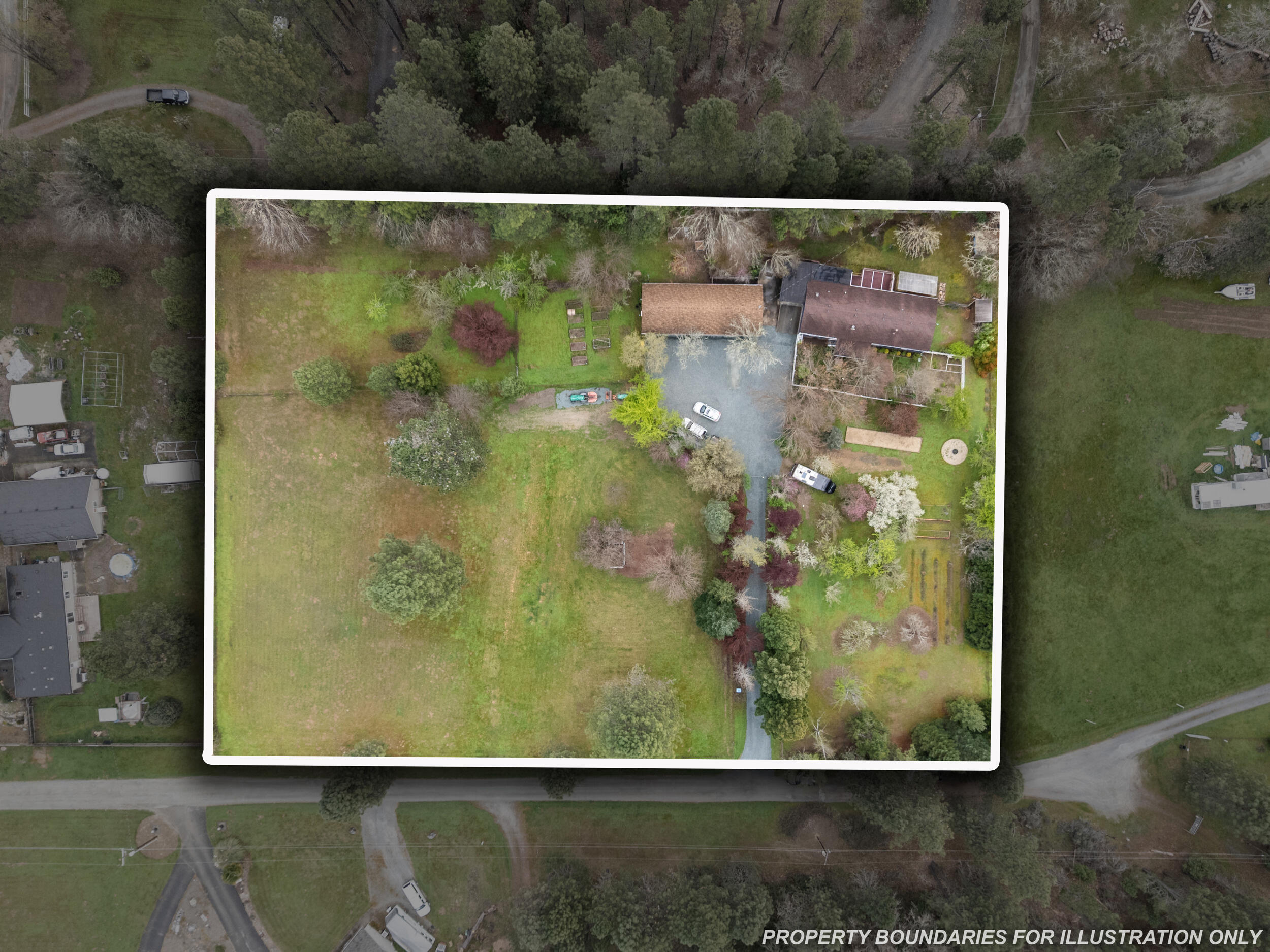 315 Queens Branch Road Rogue River, OR 97537 - Photo 39 of 42 Birdseye - Lot Lines
