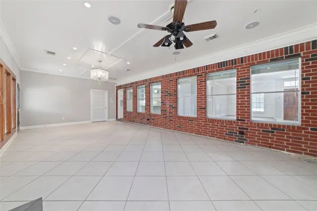 a view of an empty room