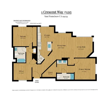 $749,000 | 1 Crescent Way, Unit 1215, San Francisco, CA 94134