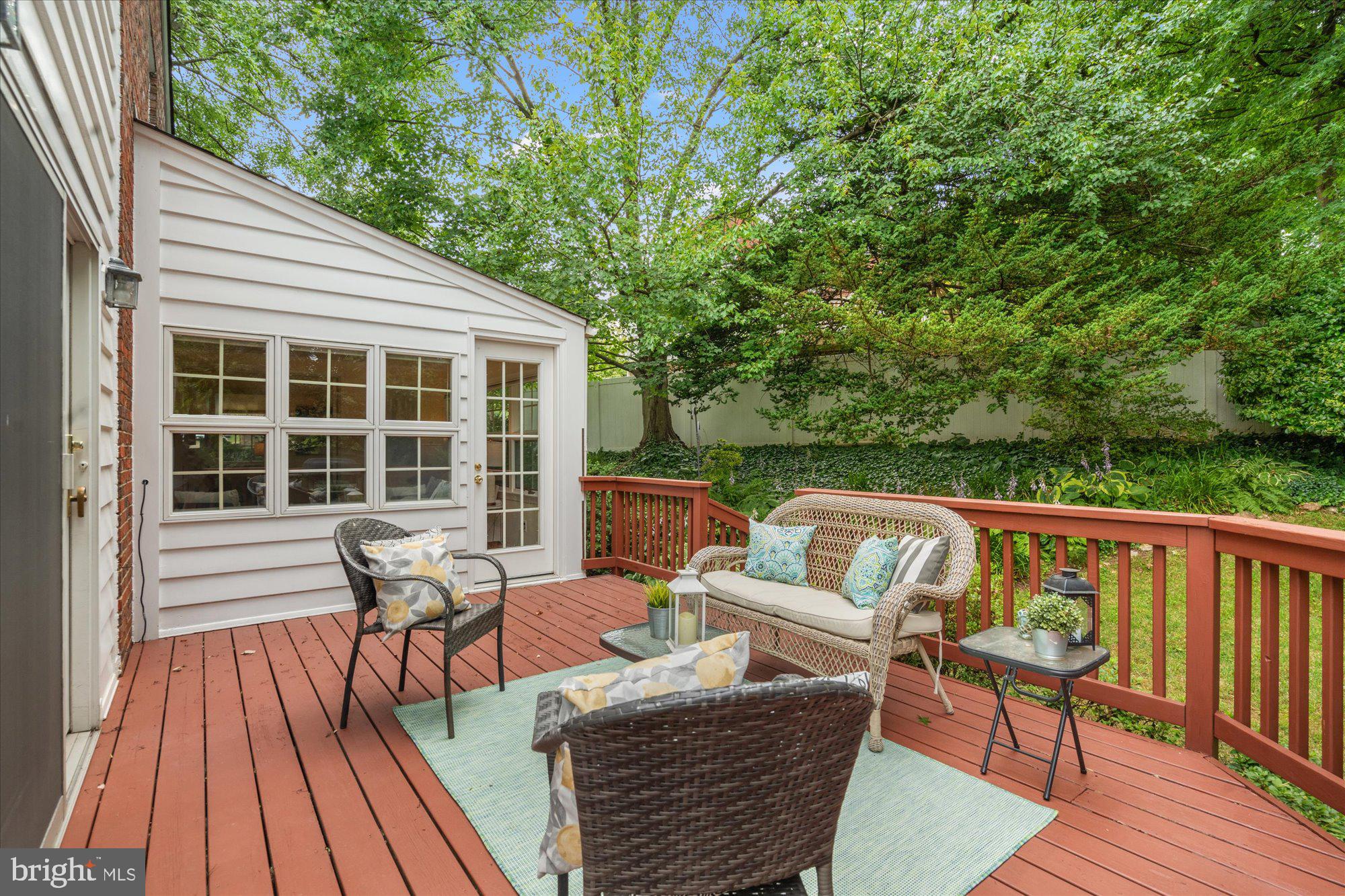 9500 Columbia Boulevard Silver Spring, MD 20910 - Photo 11 of 19 Deck off the kitchen with serene views.