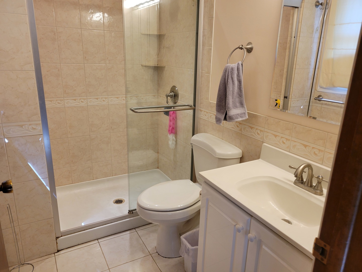 1322 Elder Road Homewood, IL 60430 - Photo 21 of 27 a bathroom with a sink toilet and shower