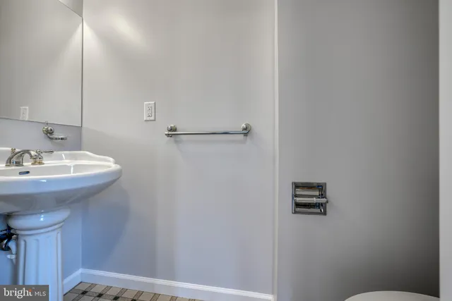 a balcony with wooden floor