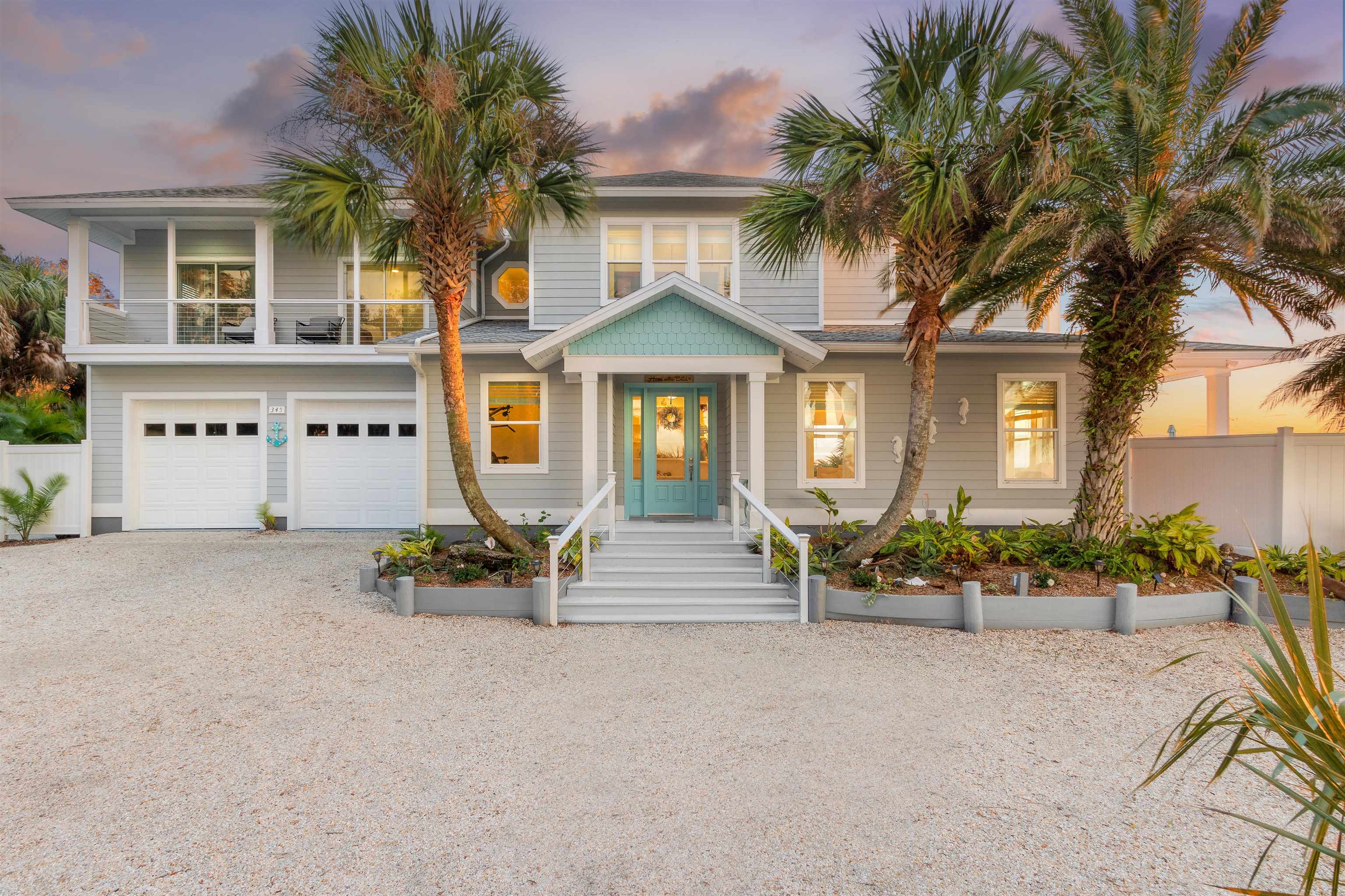 345 Micklers Road St. Augustine, FL 32080 - Photo 3 of 100 front view of a house with a garden