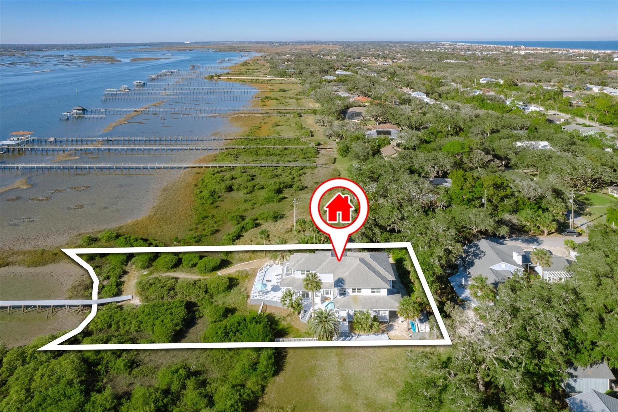345 Micklers Road St. Augustine, FL 32080 - Photo 78 of 100 a view of a outdoor space