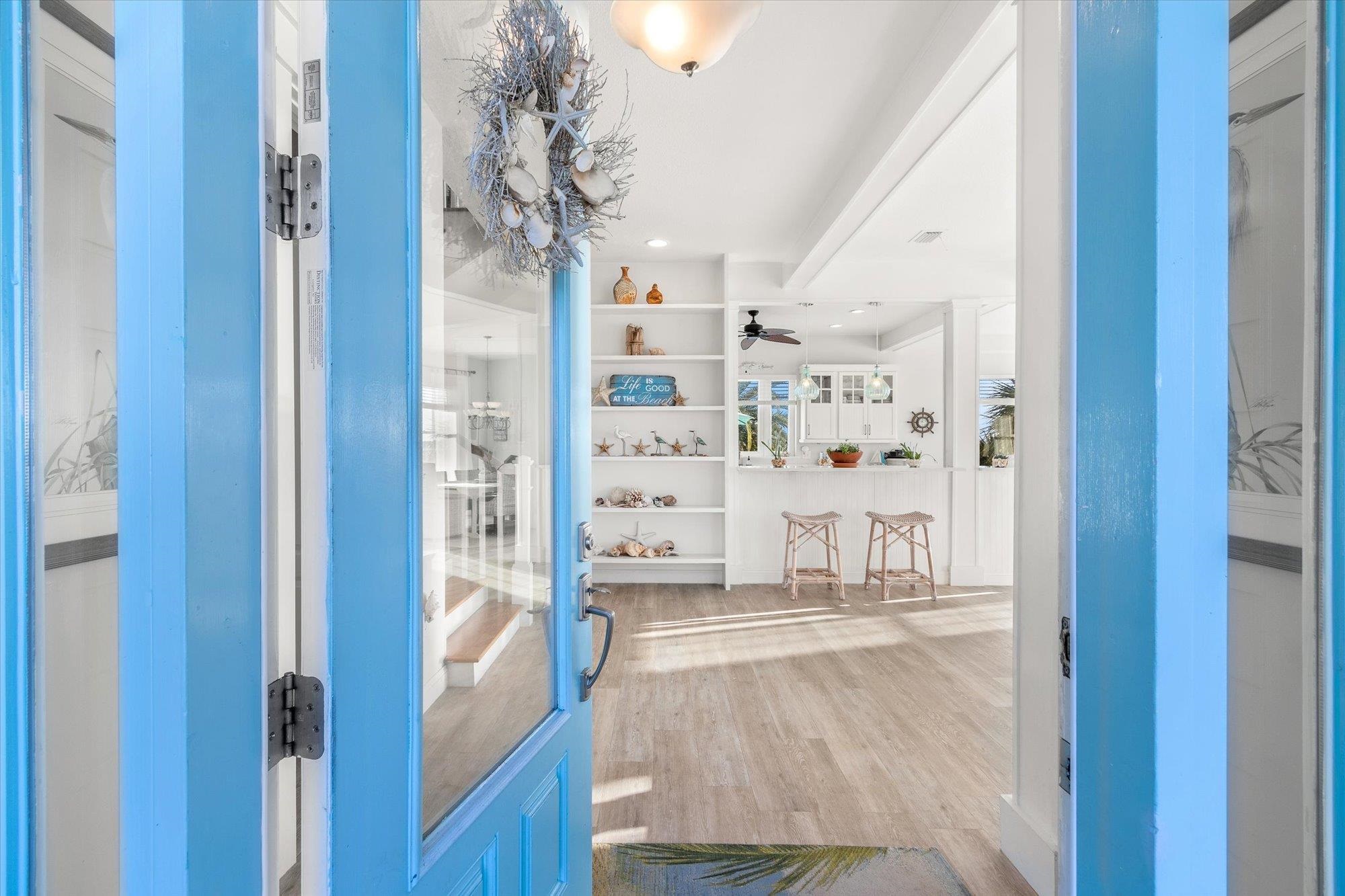 345 Micklers Road St. Augustine, FL 32080 - Photo 9 of 100 a view of an entryway with wooden floor