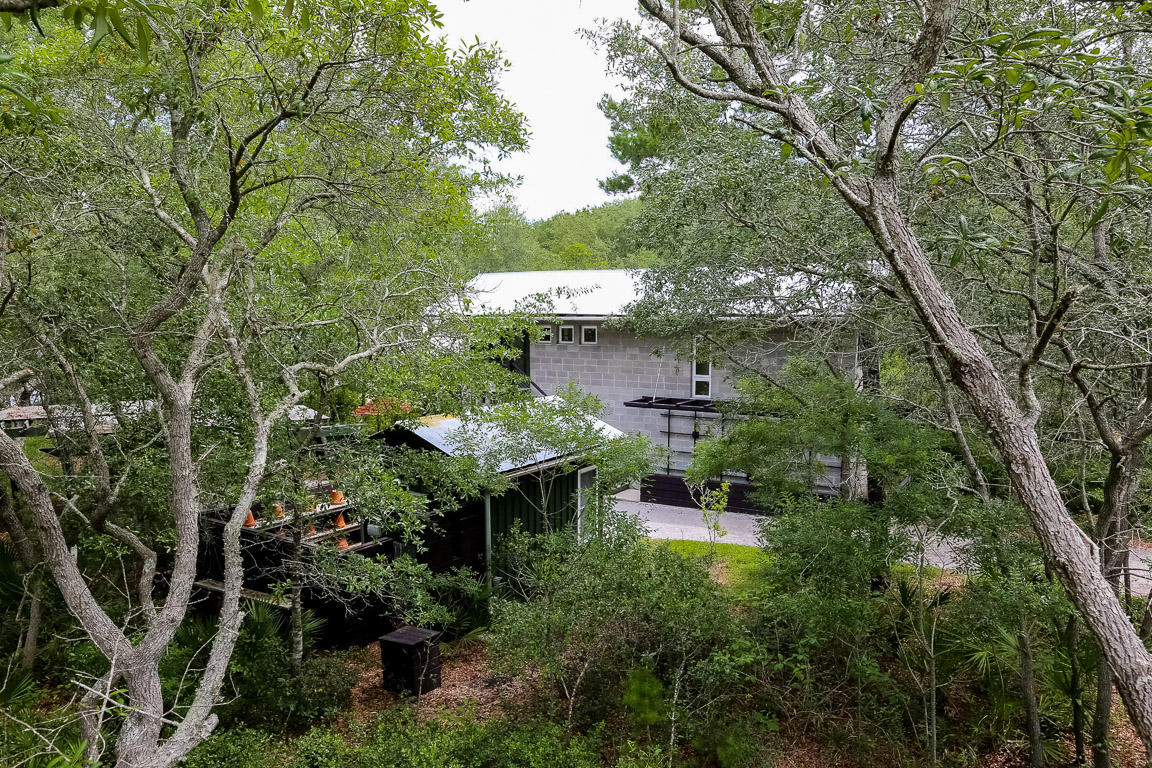 155 South Camp Creek Rd Inlet Beach Inlet Beach, FL 32461 - Photo 33 of 43 a backyard of a house with table and chairs