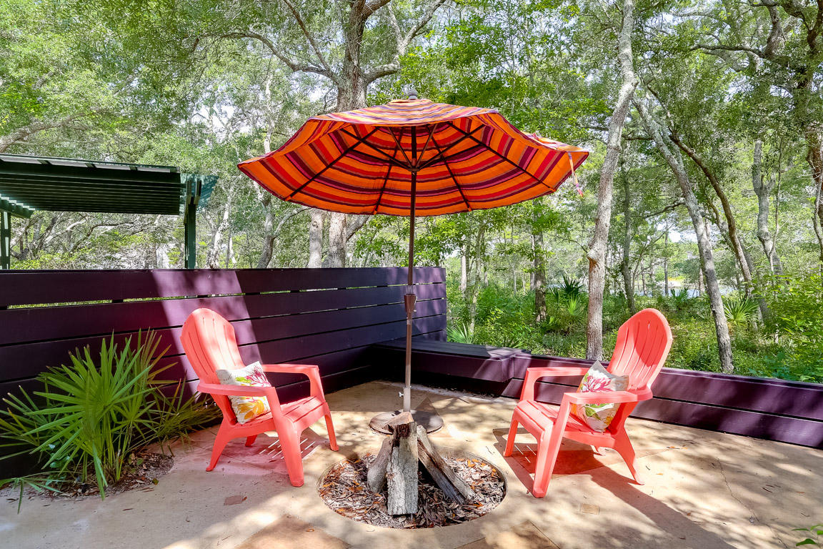 155 South Camp Creek Rd Inlet Beach Inlet Beach, FL 32461 - Photo 10 of 43 an outdoor sitting area with furniture and garden view