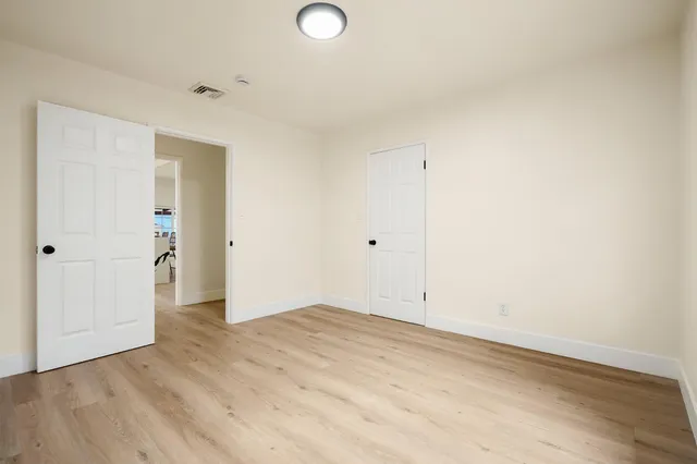 wooden floor in an empty room