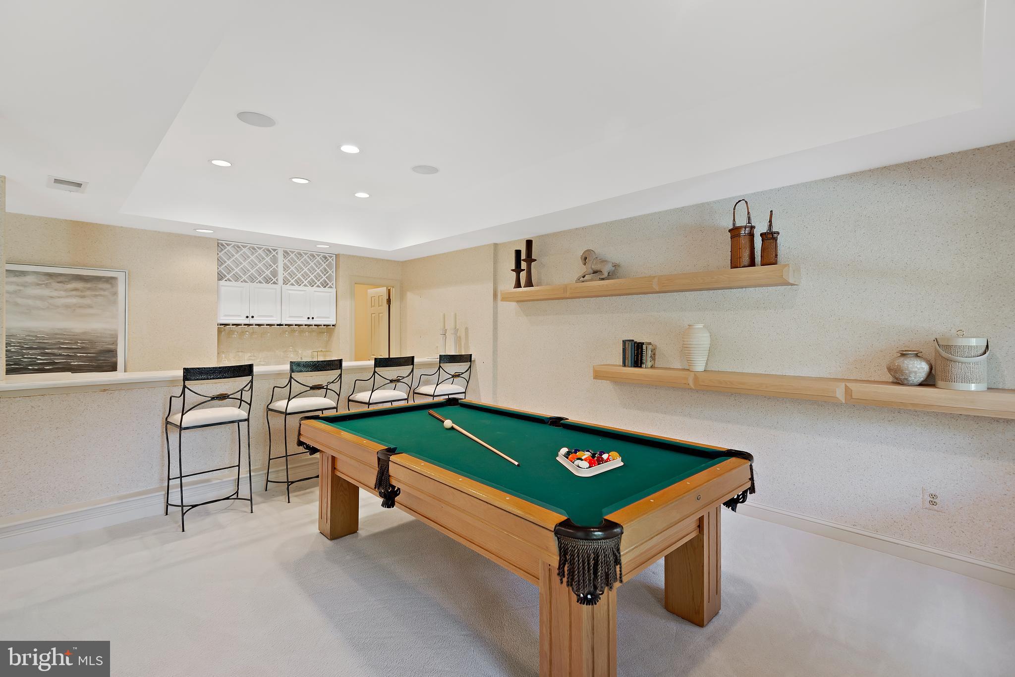 9621 River Road Potomac, MD 20854 - Photo 113 of 120 Pool table and view of bar