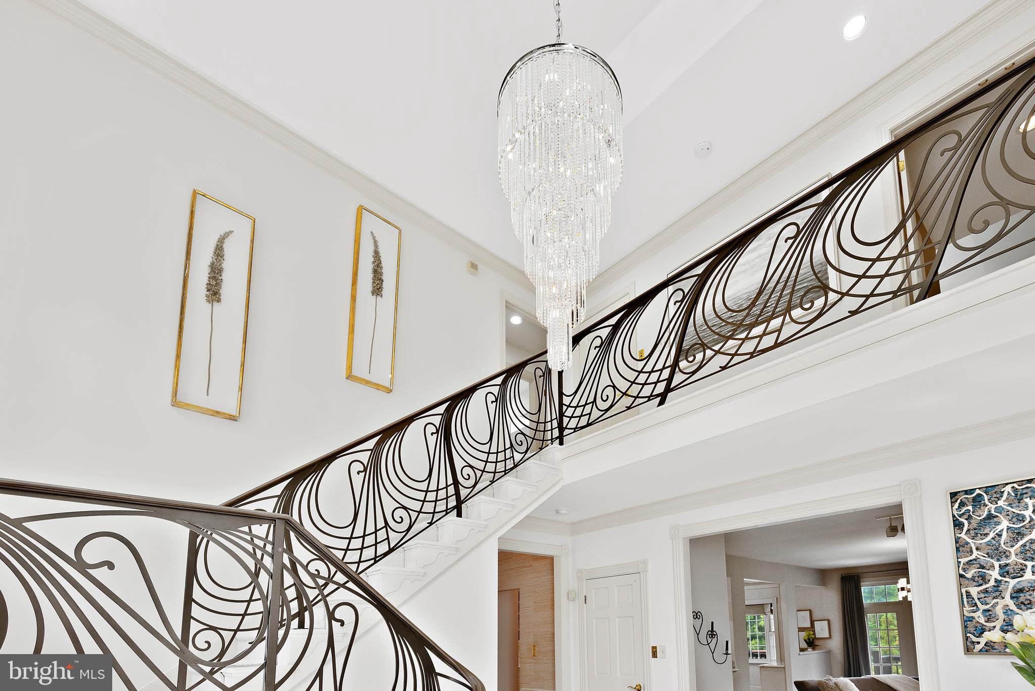 9621 River Road Potomac, MD 20854 - Photo 39 of 120 Foyer Railing designed by Cardine Studios