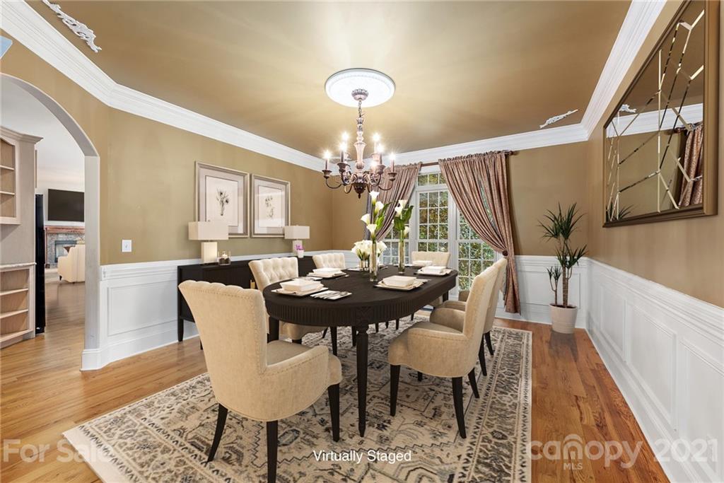 3268 Millstone Creek Road Lancaster, SC 29720 - Photo 3 of 35 a view of a dining room with furniture and wooden floor