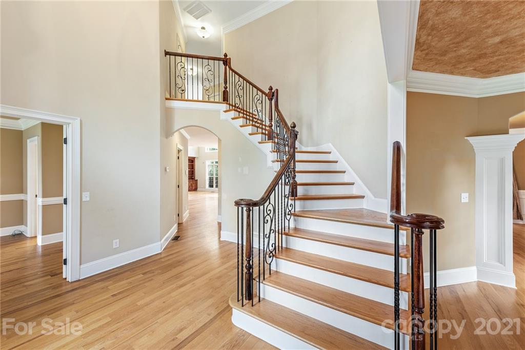 3268 Millstone Creek Road Lancaster, SC 29720 - Photo 5 of 35 a view of staircase with white walls and a window