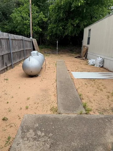 a backyard of a house