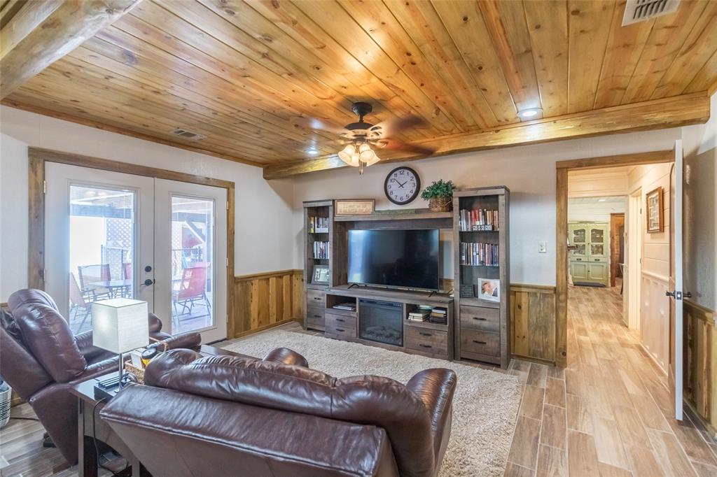 304 South Ave H Avenue Haskell, TX 79521 - Photo 17 of 38 a living room with furniture and a flat screen tv