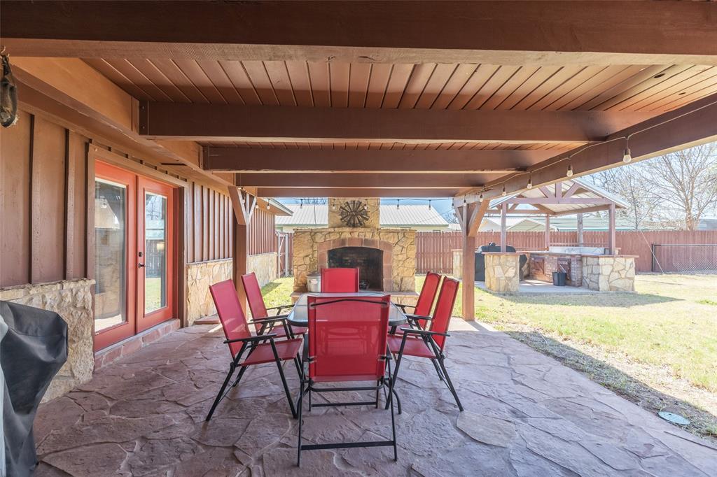 304 South Ave H Avenue Haskell, TX 79521 - Photo 27 of 38 a view of a dining room with furniture window and outside view