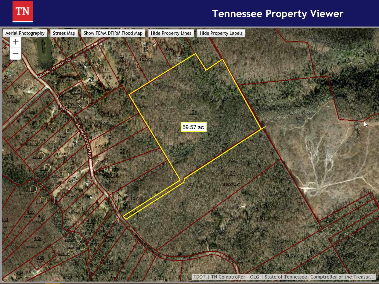 Muddy Branch Road Crossville, TN 38571 - Photo 1 of 6 aerial TN Property Viewer