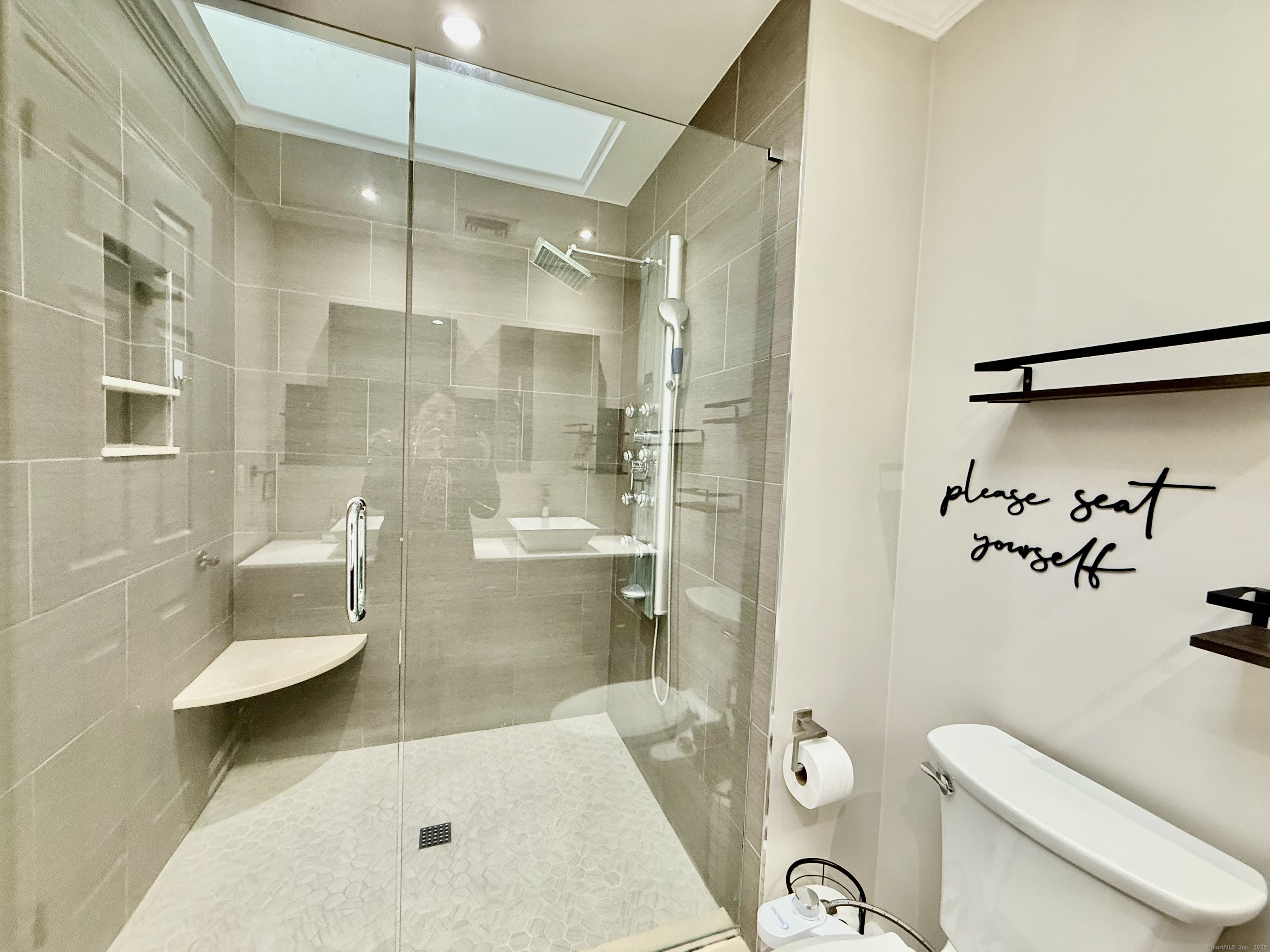 1900 Summer Street, Unit 15 Stamford, CT 06905 - Photo 22 of 34 Primary Luxury Bathroom with Double Vanity and spacious European Shower