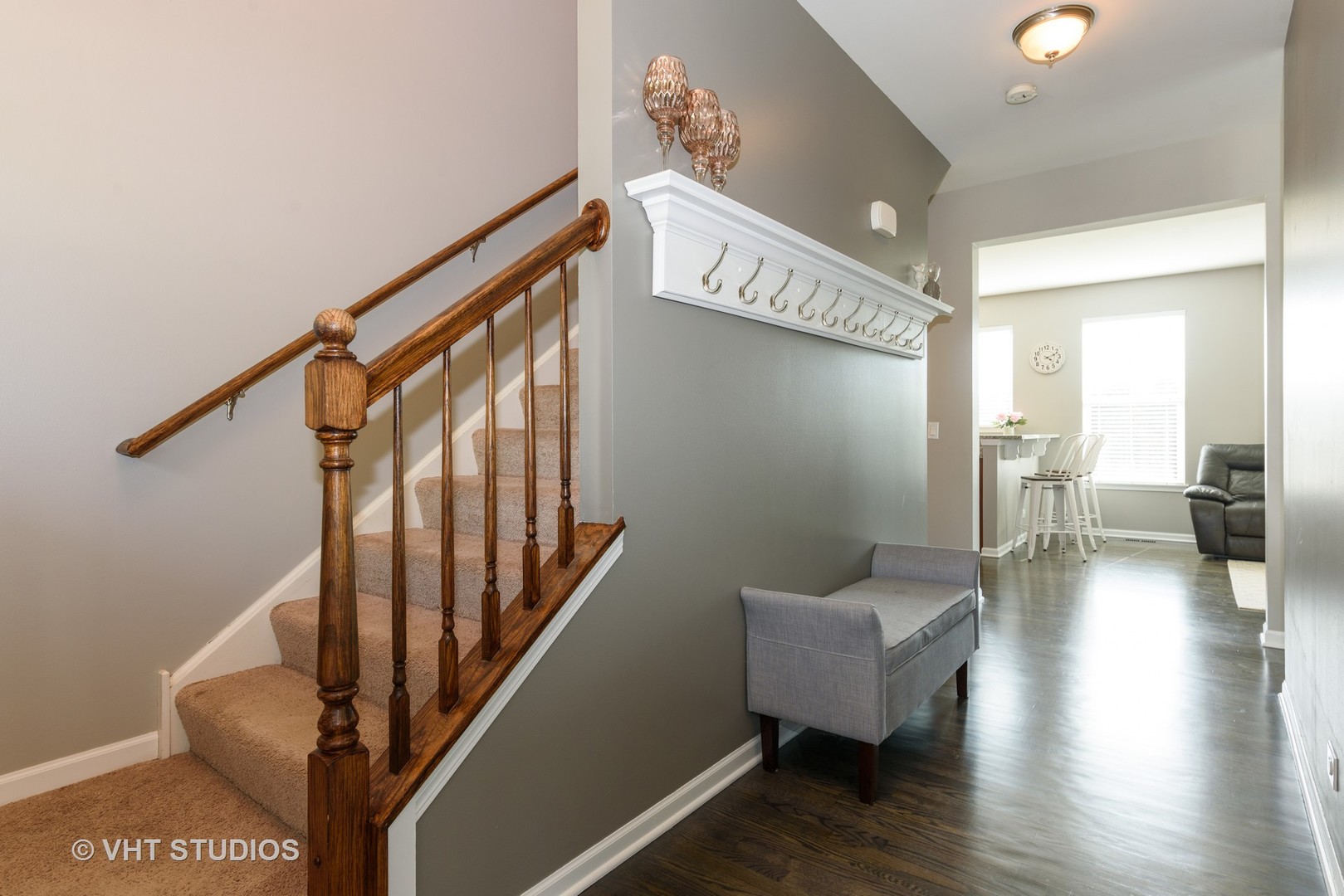 858 Oak Ridge Boulevard Elgin, IL 60120 - Photo 3 of 16 a view of entryway and hall with wooden floor