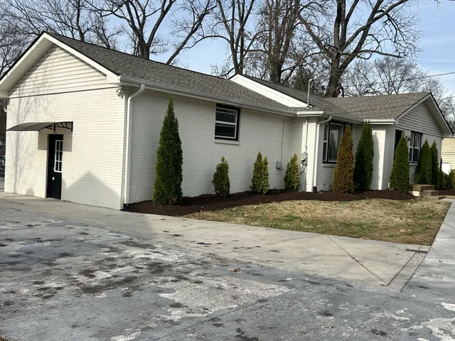 a view of a house with a patio